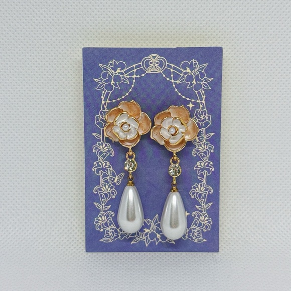 NEW Elegant French Style Earrings,925 Sterling Silver - Picture 2 of 2